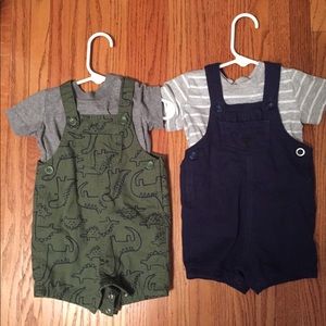 2 6 Month Jumpers with Matching Short Sleeve T’s